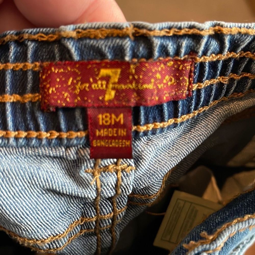 7 For All Mankind Kids Jeans size 18 Months - Picture 5 of 6